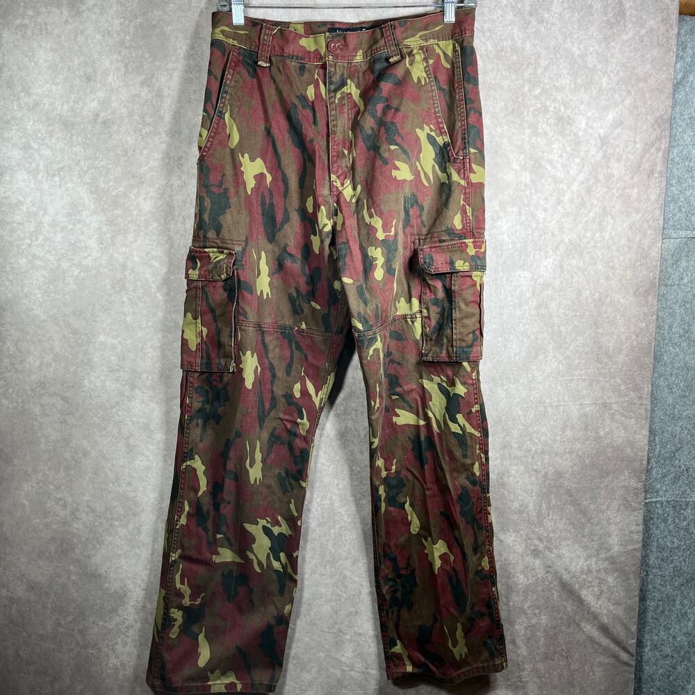 Halifax Denim Cargo Jeans Mens 36X34‎ Camouflage Straight Outdoor Gorpcore